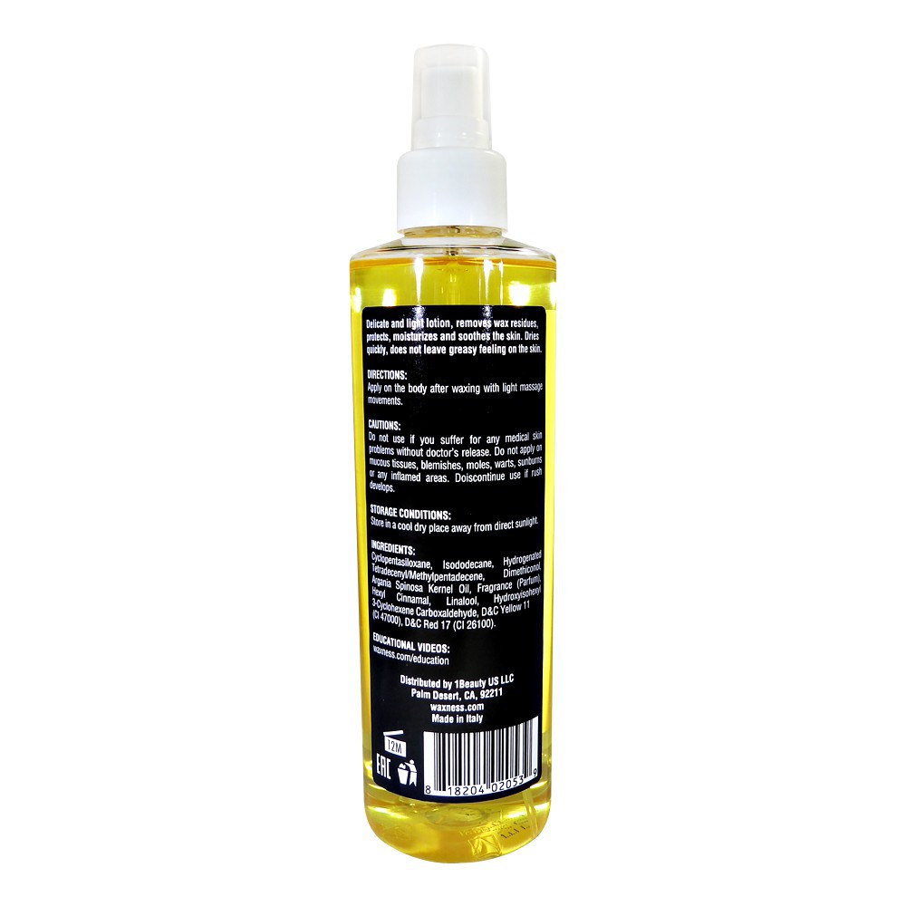 Waxness Post Waxing Argan Oil Lotion 8.45 oz / 250 ml