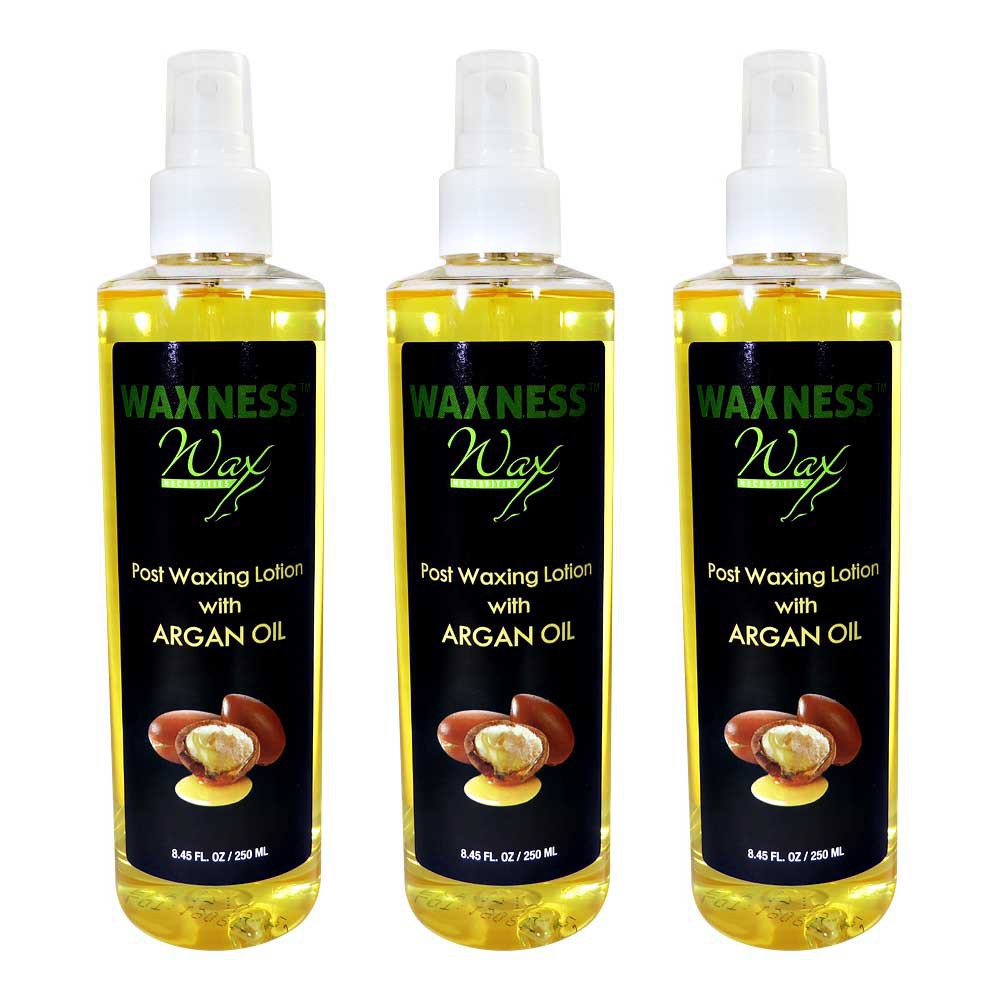 Waxness Post Waxing Argan Oil Lotion 8.45 oz / 250 ml Pack of 3